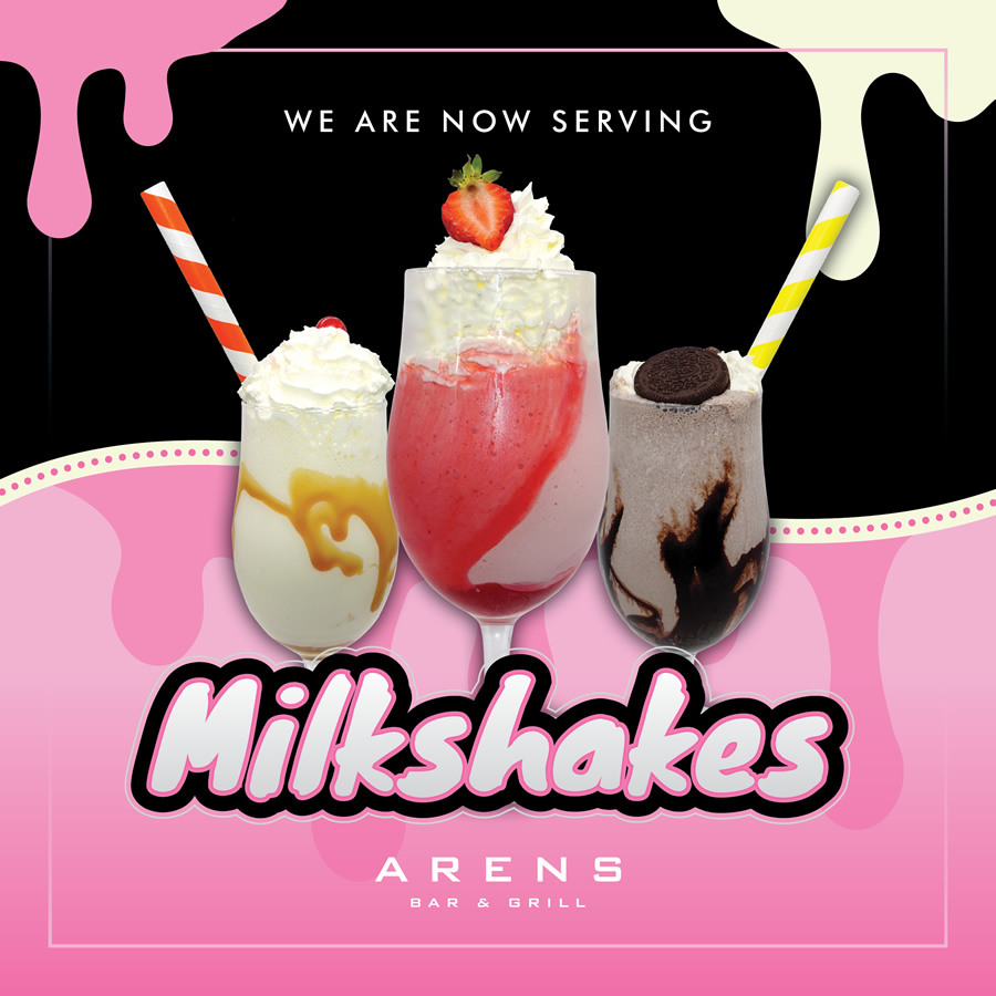 Milkshakes now available at Arens Bar