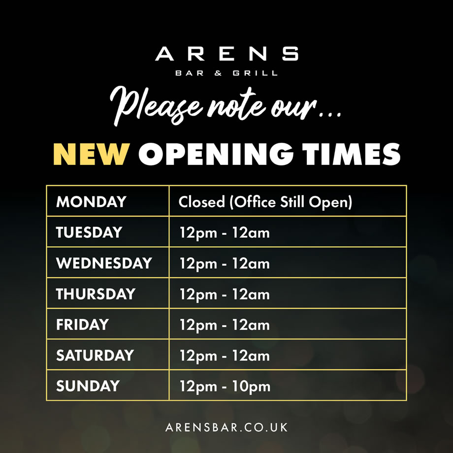 New opening Hours